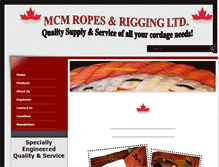 Tablet Screenshot of mcmropes.com